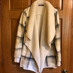 Abercrombie Sherpa lined cardigan